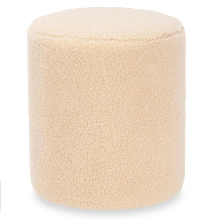 Giftdecor, pufa okrągła, baranek, średnica 32 cm