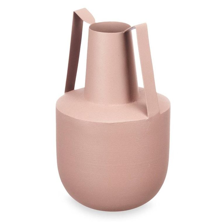 Giftdecor, wazon metalowy, pastelowy kolor, uchwyty, 21 cm