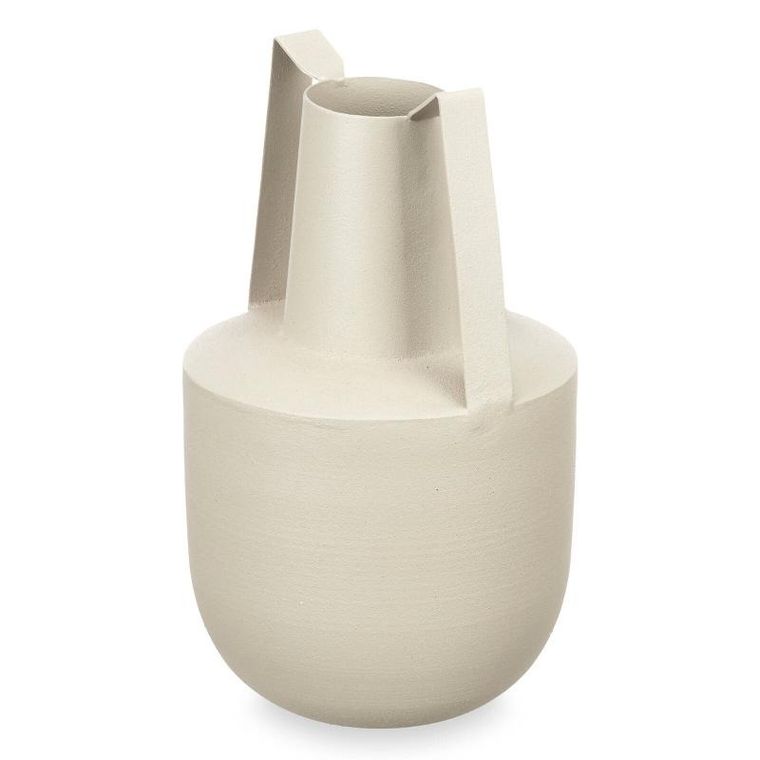 Giftdecor, wazon metalowy, pastelowy kolor, uchwyty, 21 cm