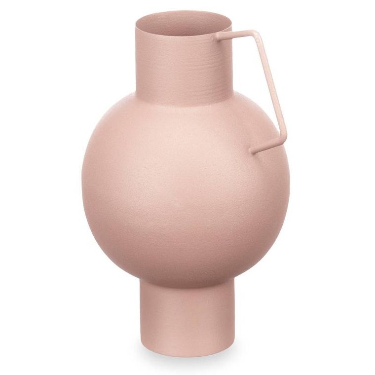 Giftdecor, wazon metalowy, pastelowy kolor, wysokość 23 cm