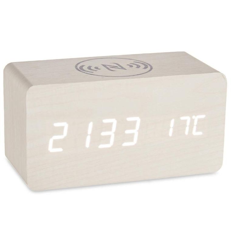 Giftdecor, zegarek z ładowarką bezprzewodową do telefonu