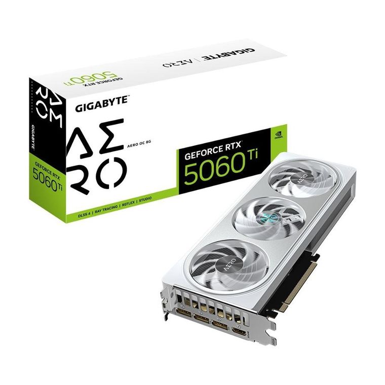 Gigabyte, GeForce RTX 5060 Ti AERO OC 8GB 128BIT GDDR7, karta graficzna, HDMI/3DP