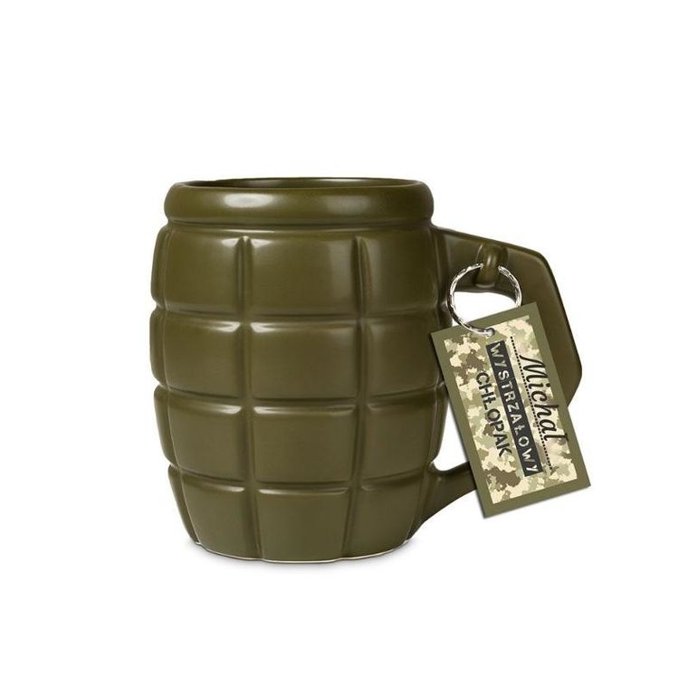 Gigantyczny kubek, granat, zielony