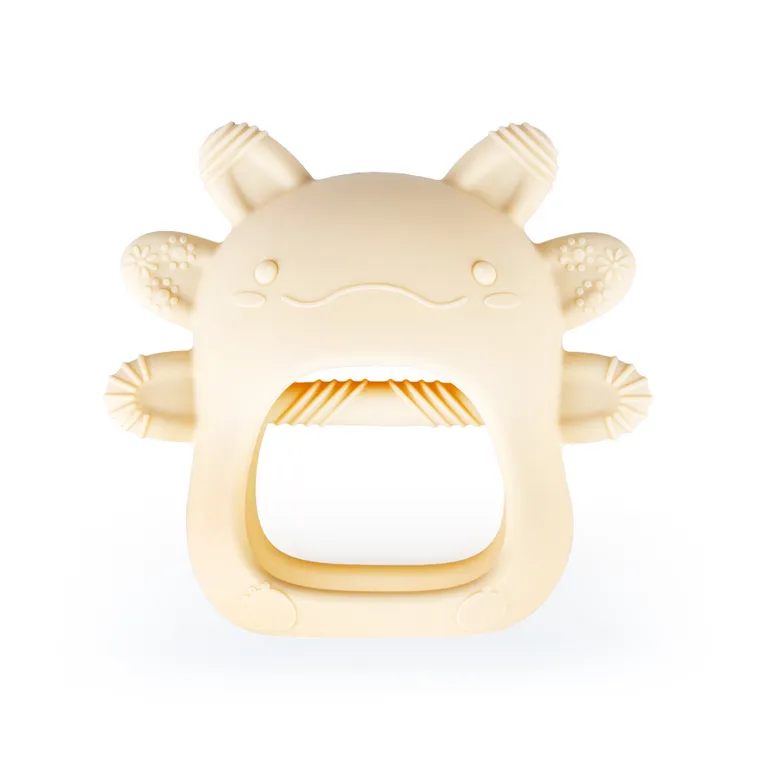 GiliGums, Aksolotl, gryzak silikonowy, beżowy