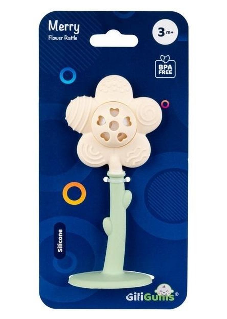 GiliGums, grzechotka, radosny kwiatek