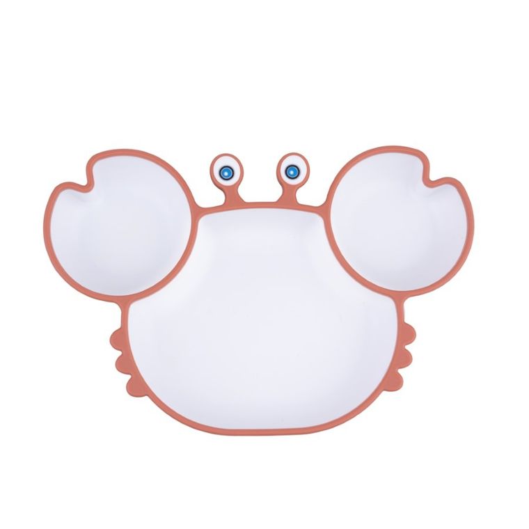 GiliGums, Krab, talerz, ceglasto-biały