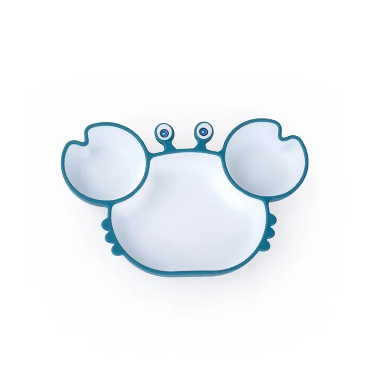 GiliGums, Krab, talerz, turkusowo-biały