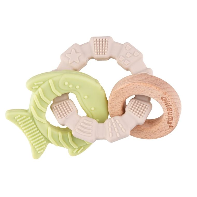 GiliGums, Rybka, gryzak z zawieszkami, 0m+