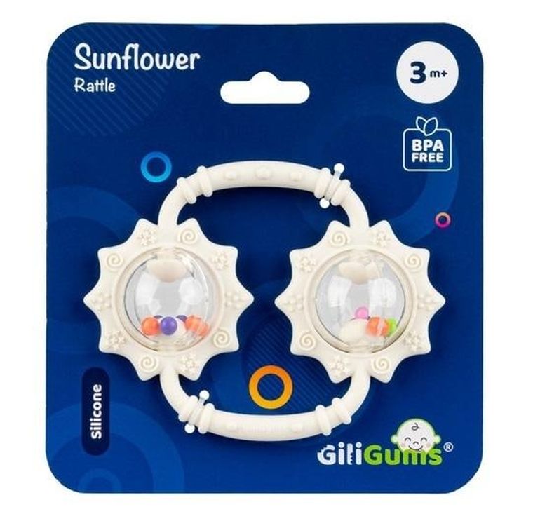 Giligums, Słoneczniki, grzechotka, beżowa