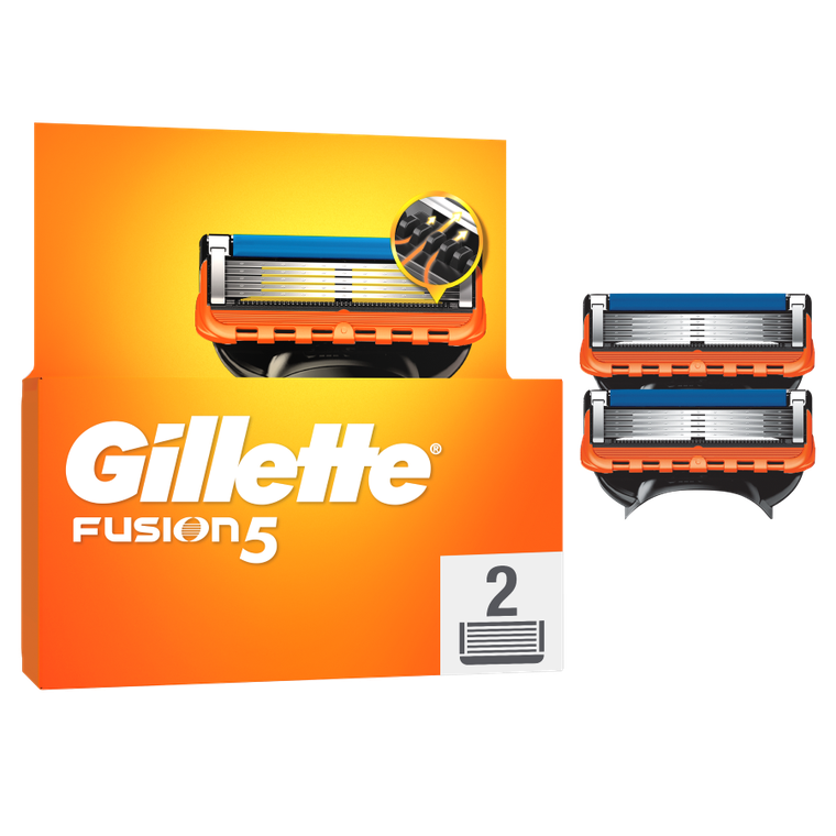 Gillette, Fusion, wymienne ostrza do maszynki do golenia, 2 szt.