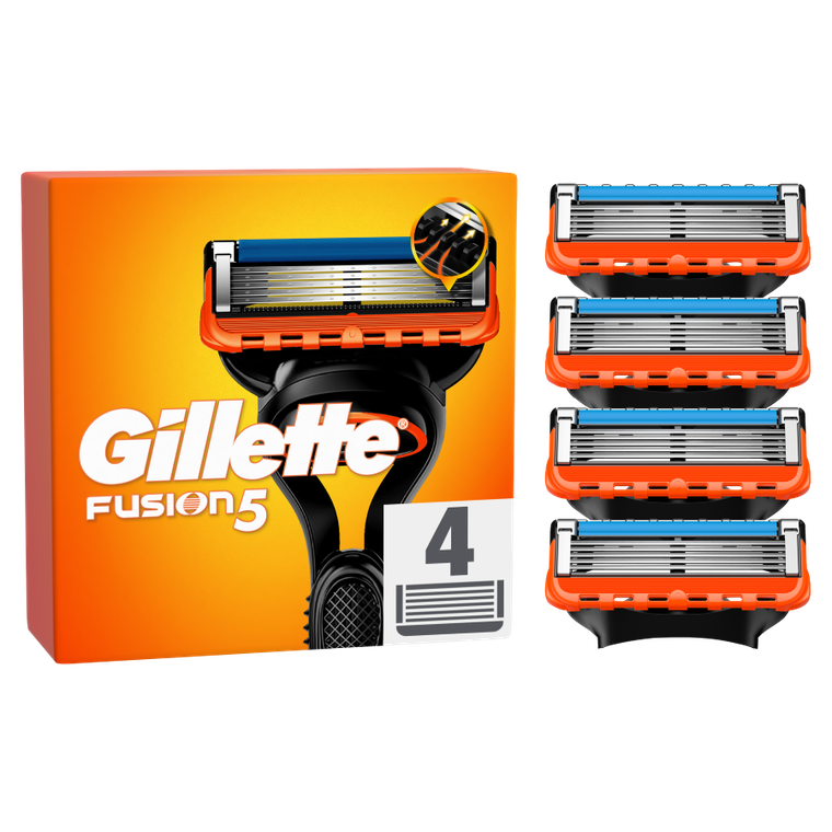 Gillette, Fusion, wymienne ostrza do maszynki do golenia, 4 szt.
