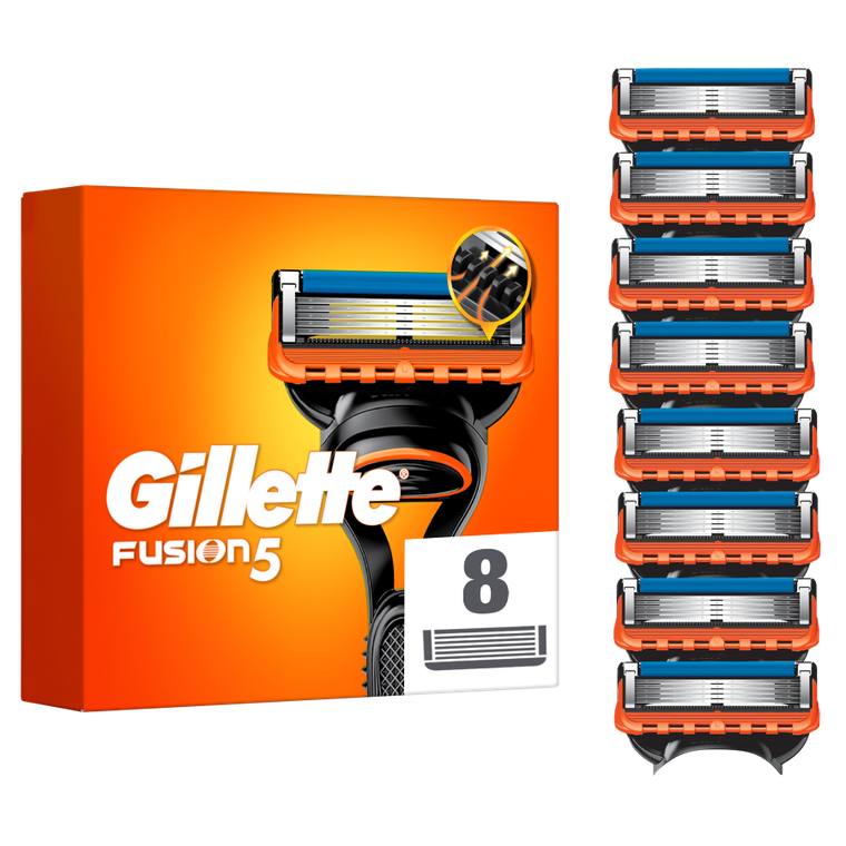 Gillette, Fusion, wymienne ostrza do maszynki do golenia, 8 szt.