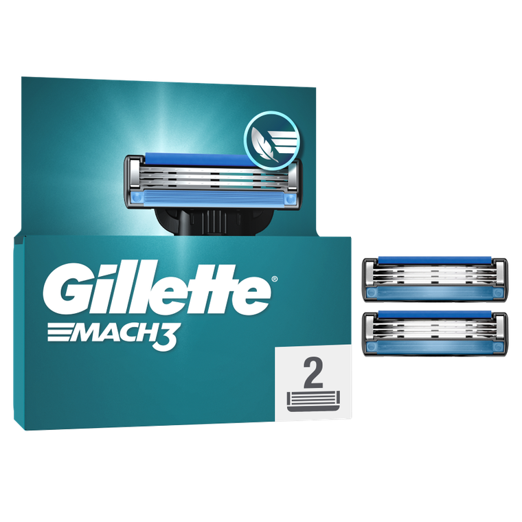 Gillette, Mach3, wymienne ostrza do maszynki do golenia, 2 szt.