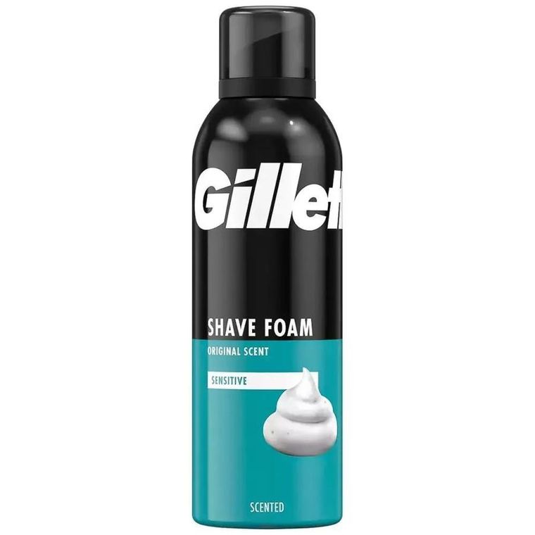 Gillette, Sensitive Skin, pianka do golenia, 200 ml