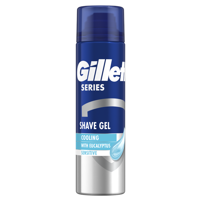 Gillette, Series Sensitive Cool, żel do golenia dla mężczyzn, 200 ml