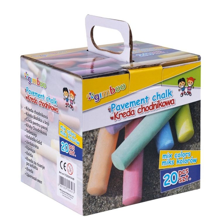 Gimboo, kreda chodnikowa, XXL, 20 szt.