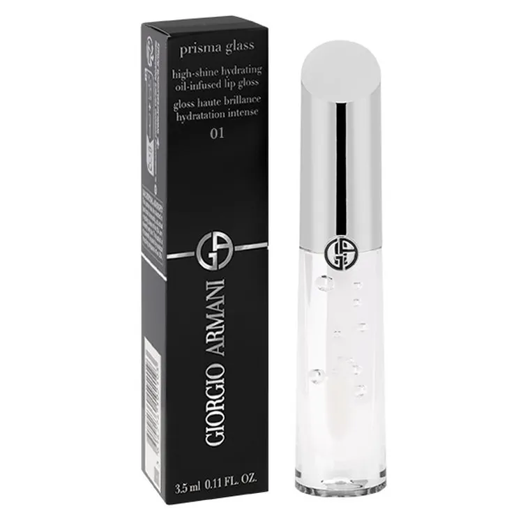 Giorgio Armani, Prisma Glass Hydrating Lip Gloss, błyszczyk do ust, nr 01