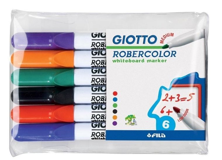 Giotto, marker suchościeralny, 6 kolorów