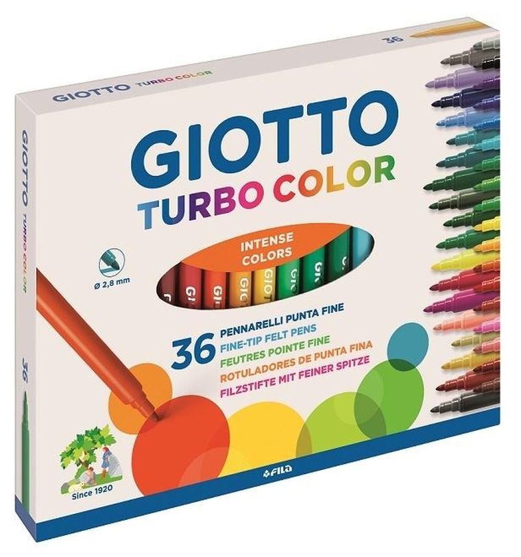 Giotto, Turbo Color, pisaki, 6 kolorów