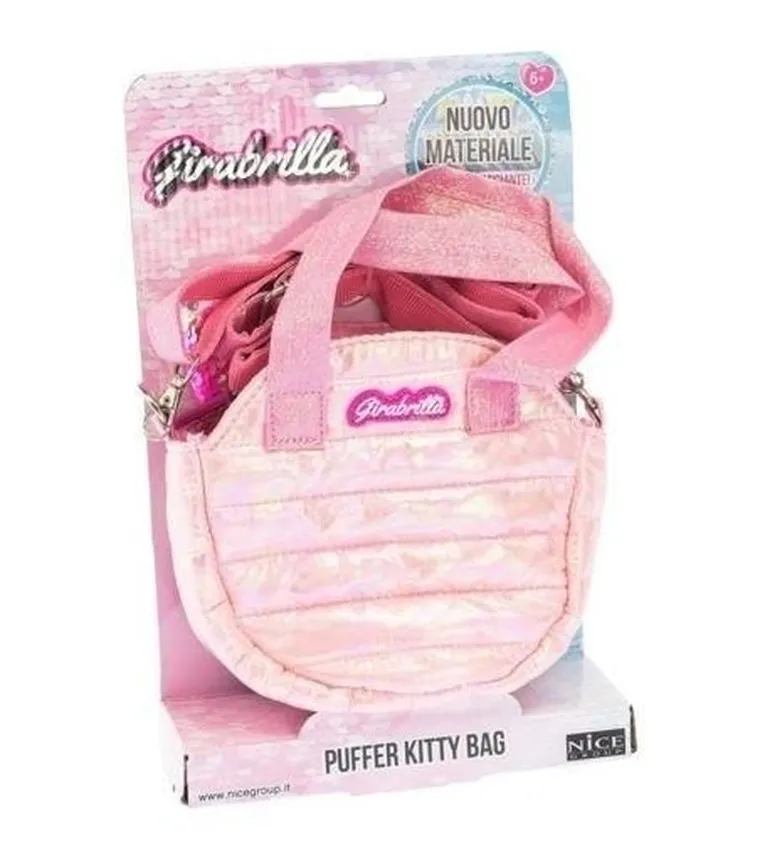 Girabrilla, Puff, torebka okrągła, różowa