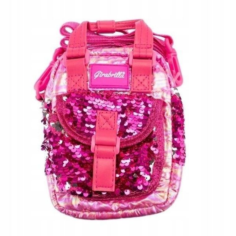 Girabrilla, Puffer, torebka na ramię, ciemny róż
