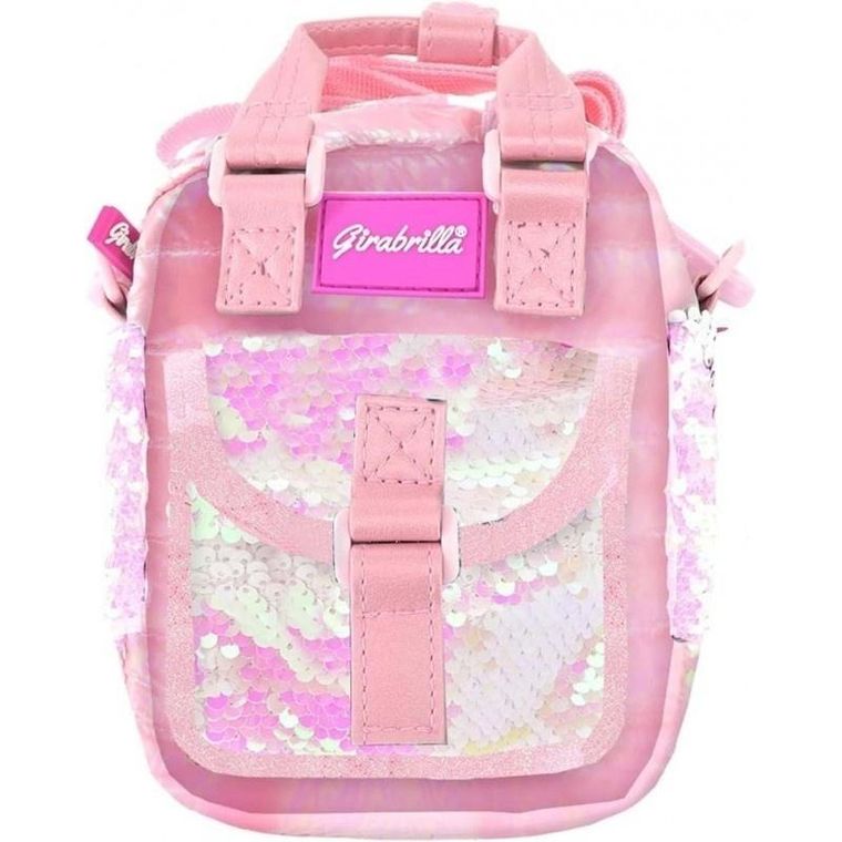 Girabrilla, Puffer, torebka na ramię, jasny róż