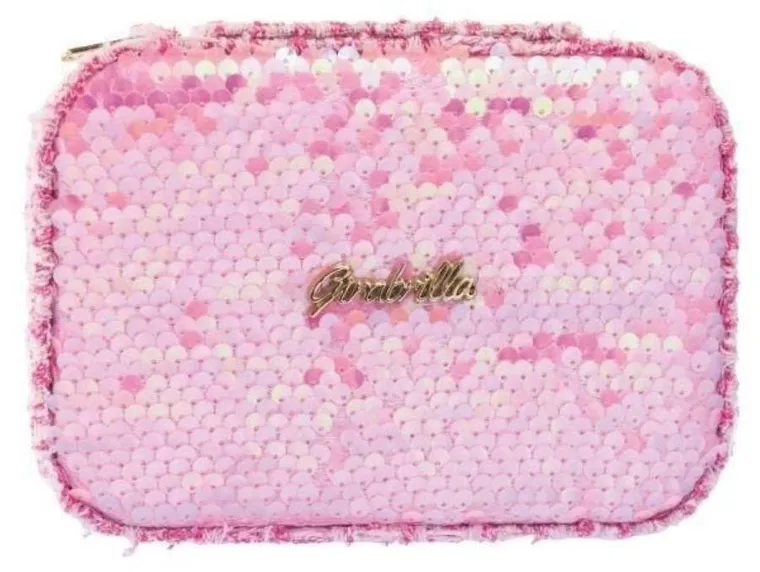 Girabrilla, szkatułka na biżuterię, ciemnoróżowa, 17-5-12 cm