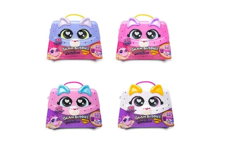 Glam Buddies, torebka w kształcie kotka z akceoriami, 1 szt.