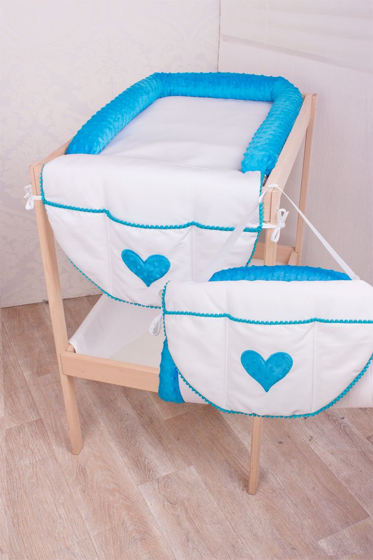 Glik, Przewijak z przybornikiem, Minky, Niebieski