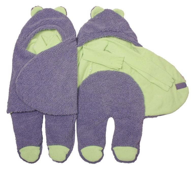 Glik, rożek futerkowy z nóżkami, do fotelika samochodowego, szary