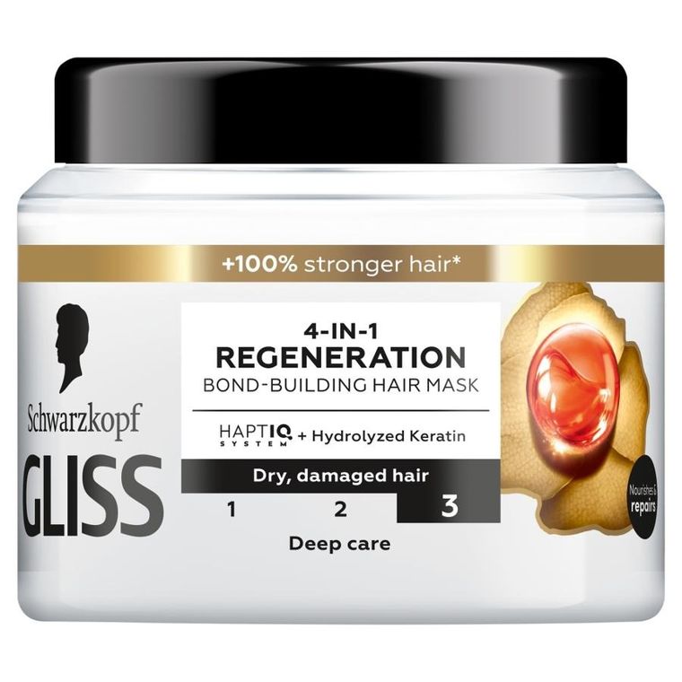 Gliss, 4-in-1 Regeneration, regenerująca maska, 400 ml — Gliss Kur