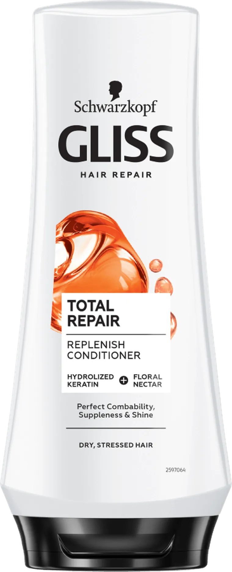 Gliss Kur, Total Repair Conditioner, głęboko regenerująca odżywka do włosów suchych i zniszczonych, 200 ml