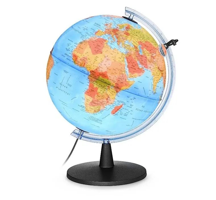 Globus Elite podświetlany fizyczno-polityczny, kula 40 cm