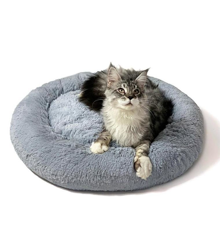 Go Gift, Shaggy, legowisko, szary, rozmiar M, 57-57-10 cm