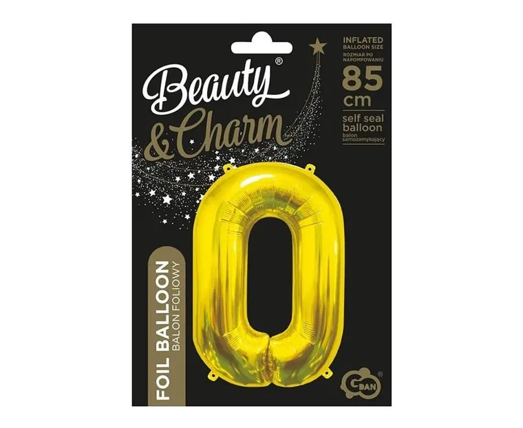 GoDan, balon foliowy, b&c 0 złoty, 85 cm