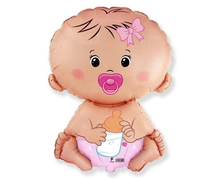 Godan, balon foliowy, bobas dziewczynka, 61 cm