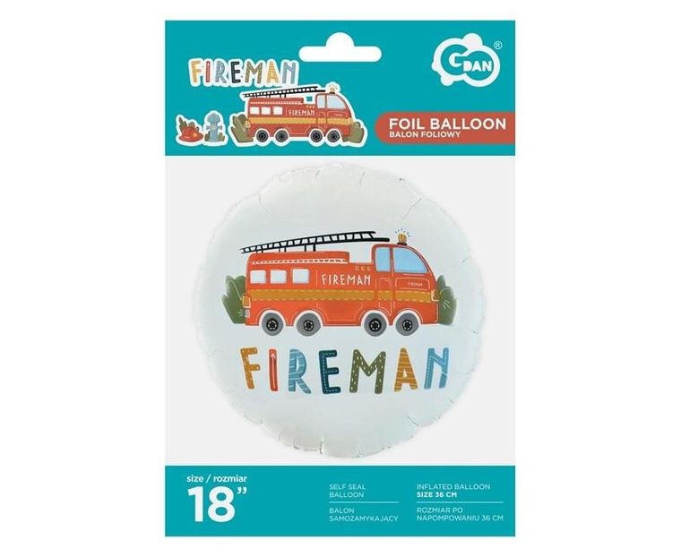 Godan, balon foliowy, Fireman