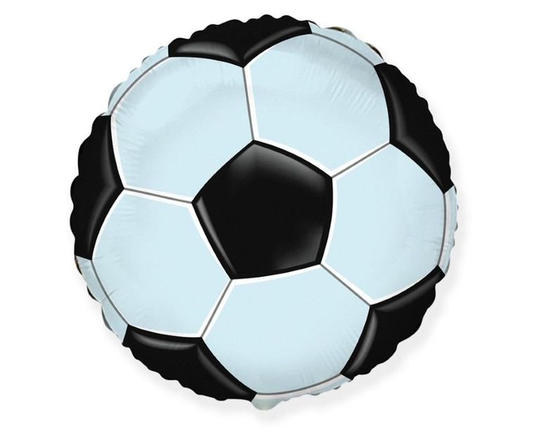 GoDan, balon foliowy, FX, Football, piłka, czarna, 48 cm
