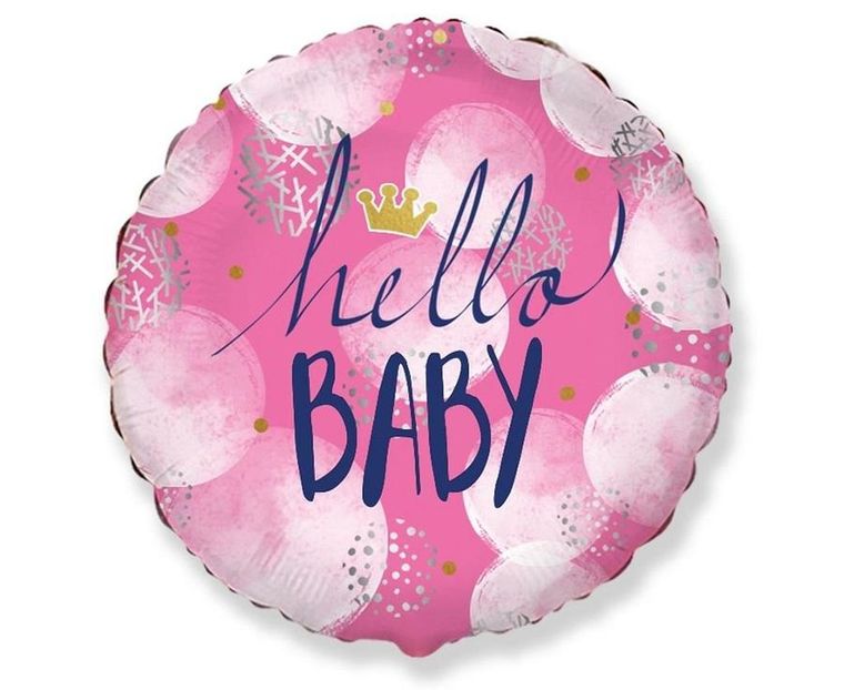 Godan, balon foliowy Hello Baby Girl FX, 46 cm