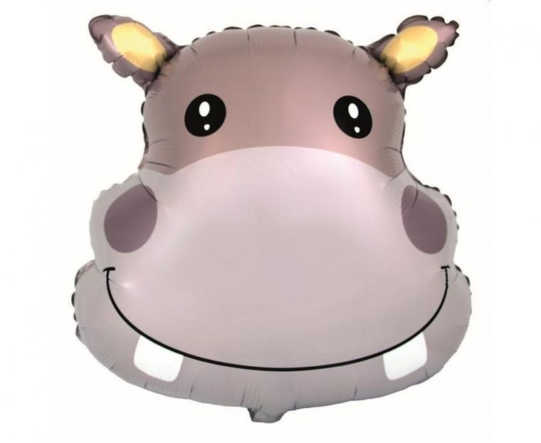 Godan, balon foliowy, hipopotam, 56 cm