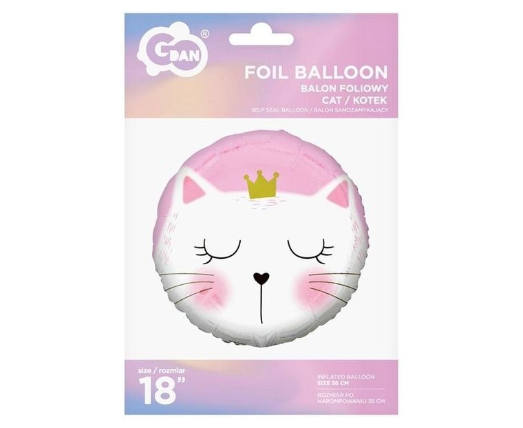 Godan, balon foliowy Kotek, 45 cm