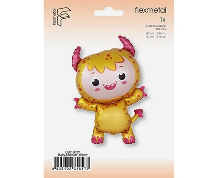 GoDan, balon foliowy, Mały żółty potwór, 86 cm