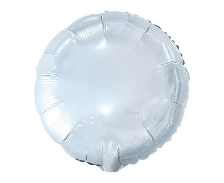 Godan, balon foliowy, okrągły biały, 45 cm