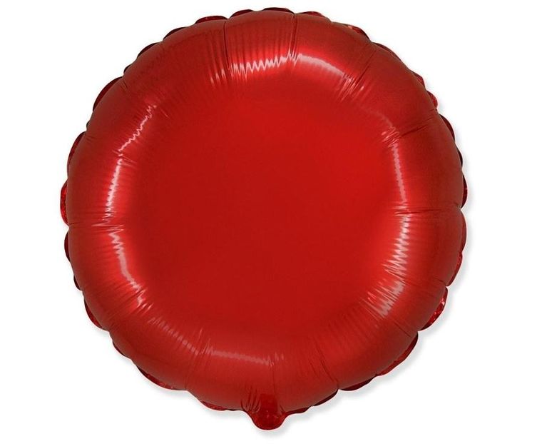 Godan, balon foliowy, okrągły, czerwony, 46 cm