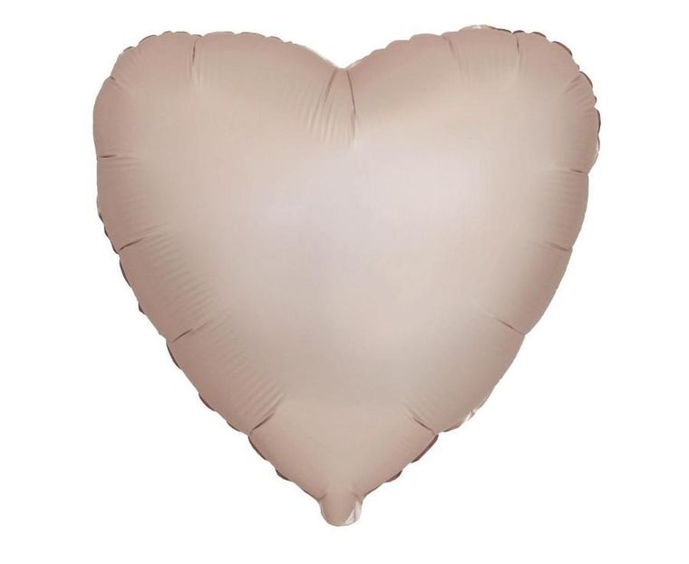 Godan, balon foliowy, serce matowe, starlight gold, 46 cm