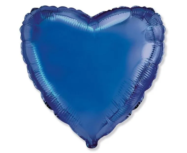 Godan, balon foliowy, serce, niebieski, 46 cm