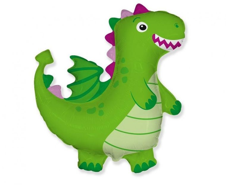 Godan, balon foliowy, Smok, zielony