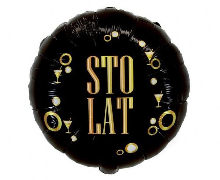 Godan, balon foliowy Sto Lat B&g Party, 18 cali