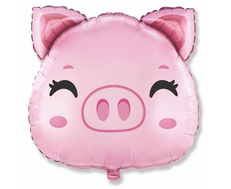 GoDan, balon foliowy, Świnka, 60 cm