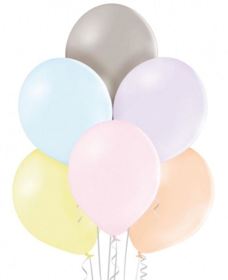 Godan, balony B105, pastelowe makaroniki mix, 30 cm, 100 szt.
